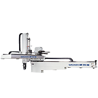 Traverse Robot Medio - stampaggio ad iniezione Robot-middle traslazione robot sono ampiamente applicate a iniezione plastica macchina di stampaggio 350T ~ 1800T.