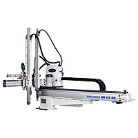 Piccolo traslazione Robot - stampaggio ad iniezione Robot-piccoli robot di movimento sono ampiamente applicate a iniezione plastica macchina di stampaggio 50T ~ 350T.